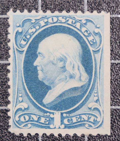 Scott 182 1 Cent Franklin Unused No Gum Nice Stamp Scv 8000