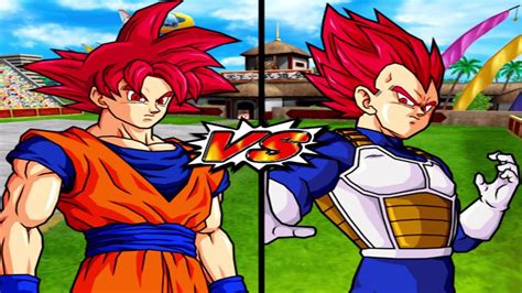 Goku Super Saiyan God Vs Vegeta Super Saiyan GodDragon Ball Z Budokai