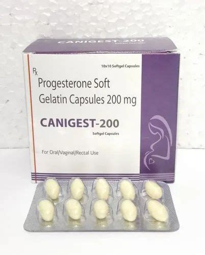 Progesterone Soft Gelatin Capsules 200 Mg Packaging Type Box Packaging Size 10 10 Rs 3250