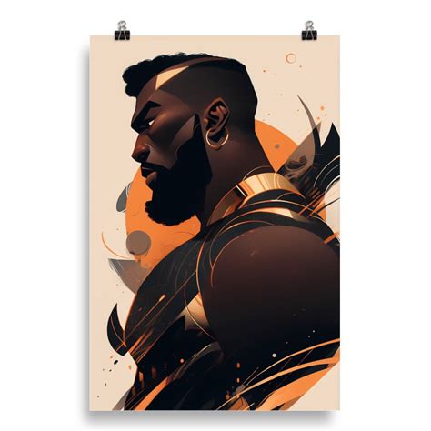 Gay Art Roman Gay Print Gay Muscle Bear Art Hot Gay Bear Jock Muscle Bearded Hot Daddy