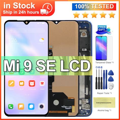 100 New Display For Xiaomi Mi 9 SE LCD Screen Replacement With Frame 10