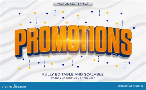 Sales Promotion Text Effect Editable Eps File Stock Vector