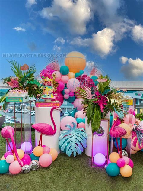 Miami Vice Theme Party - B - Miami Party Decor