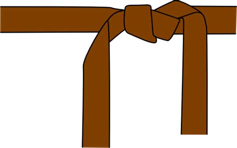 Karate Belt Brown Clip Art At Vector Clip Art Online