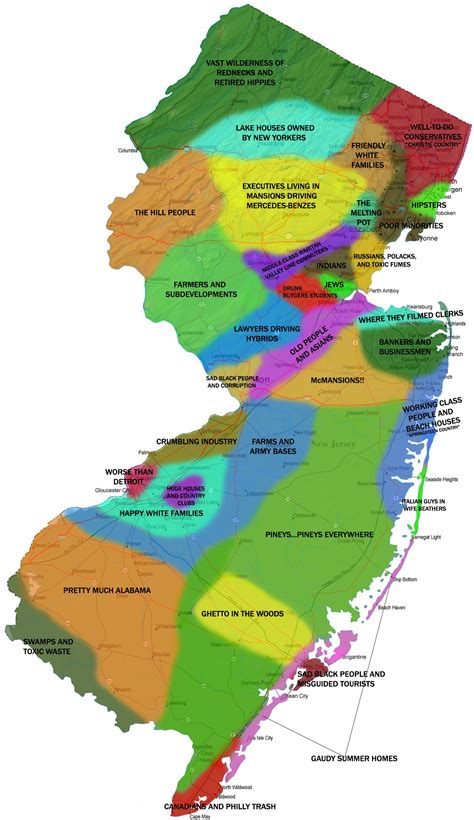 Great Map Of New Jersey X Post From R Mapporn Imgur