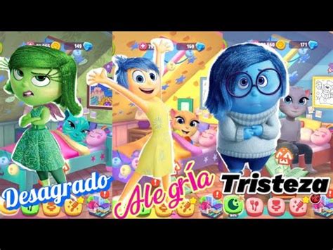 My talking Angela 2 Intensamente Alegría vs Desagrado vs Tristeza