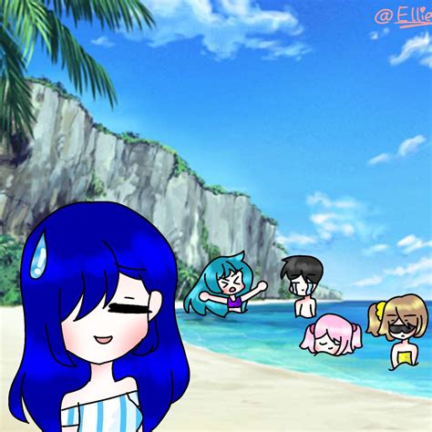 Beach Day The Krew Created By Ellie Krewpool Remake Itsfunneh