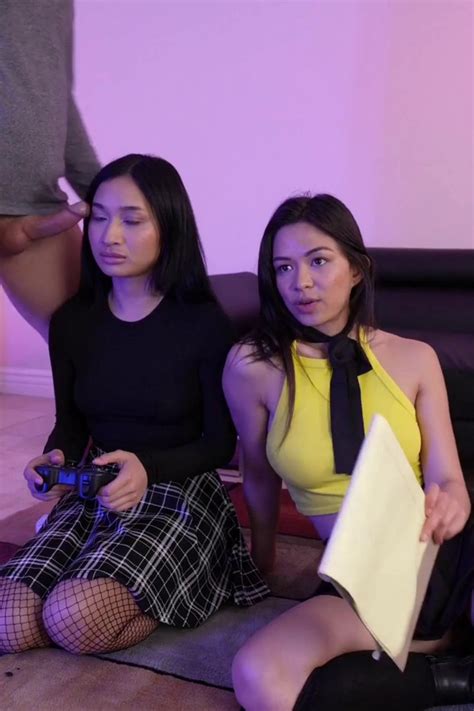 Fucking Fiery FFM Bang Fest Asian Gaming Chicks Swapping Joysticks Lomax S Sex Reel On