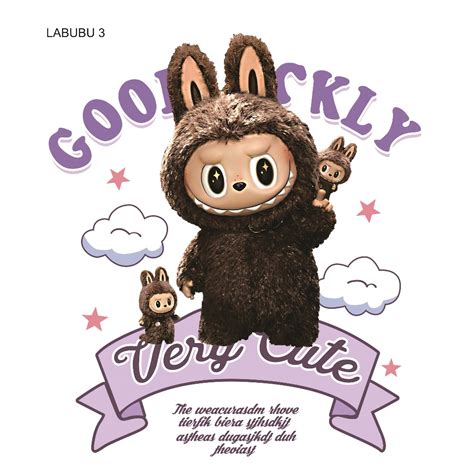 Decal labubu siêu hot dán tường dán vai dán kính dán toilet chất liệu không thấm nước STK