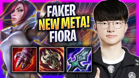 FAKER CRAZY NEW META FIORA TOP T1 Faker Plays Fiora MID Vs Katarina