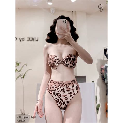 Bikini 2 Mảnh Nữ Coco Bikini Họa Tiết Da Báo Sexy CB2039 Shopee Việt Nam
