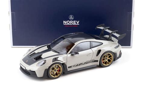 1 18 NOREV Porsche 911 992 GT3 RS Chalk Green Hobbies Toys Toys