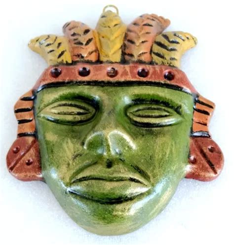 Mascara De Barro Figura Prehispanica Artesania Mexicana C En Venta