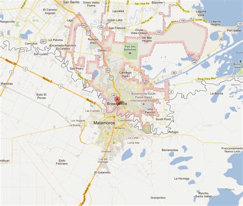 Brownsville Texas Map United States