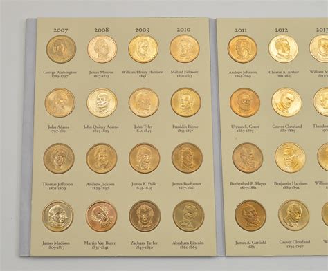 Presidential Gold Dollar 2007-2016 - US Coin Collection - Nice Album ...