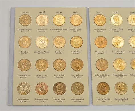 Presidential Gold Dollar 2007-2016 - US Coin Collection - Nice Album ...