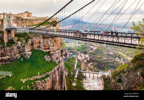 Algeria Constantine City Constantine Bridge Sidi M´cid Stock Photo