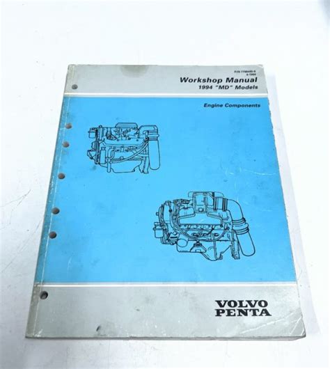 Volvo Penta 7796485 6 Workshop Manual Engine Components 1994 Models Max Marine Outlet