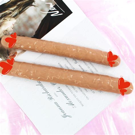 Long Double Ended Dildo Realistic Penis Flexible Dick Adult Sex Toys For Woman Lesbian Couples