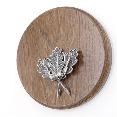 PLAQUE DE SANGLIER Planche Rond Braun Af 15cm Feuilles Laurier