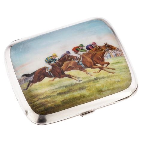 Silver Erotica Cigarette Case Painting Vintage Lady Nude Germany Circa At StDibs