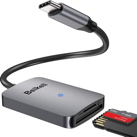 SD Kart Okuyucu Beikell USB C ve USB 3 0 Kart Okuyucu Adaptörü 5 Gbps