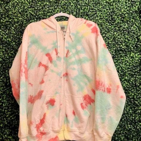 Tie Dye Zip Hoodie Etsy