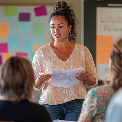 A Team Leader Facilitating A Workshop On Emotional Intelligence And