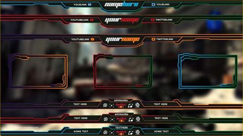 Free Twitch Overlay Template Of 12 Stream Overlay Psd Blank Twitch