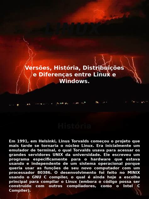 Diferença Entre WINDOWS e LINUX | PDF 