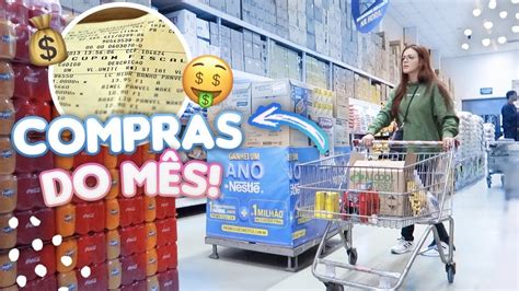 COMPRAS DO MÊS COMPLETA NO MERCADO ATACADISTA YouTube