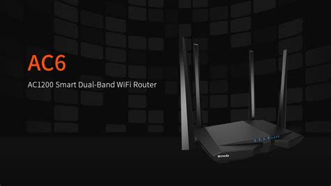 Tenda AC6 11AC Routers AC1200 Smart Dual Band WiFi Router YouTube