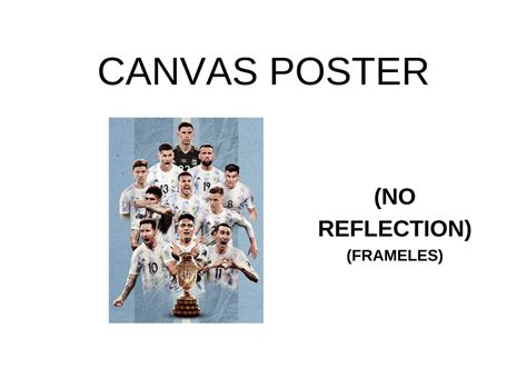 Lionel Messi Canvas Wall Art Poster Lionel Messi Canvas Football Wall