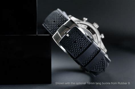 Blue Rubber Ballistic Strap For Iwc Portugieser 40mm