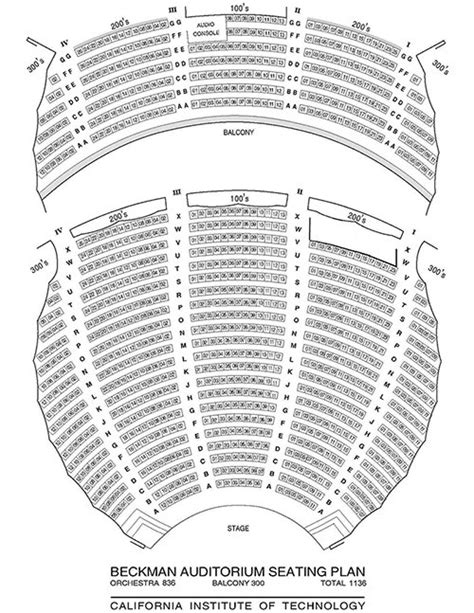 Stage And Seating Caltech Auditoriums Information