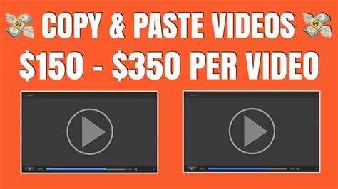 Earn 150 To 350 Per Day With Copy Paste Videos Step By Step