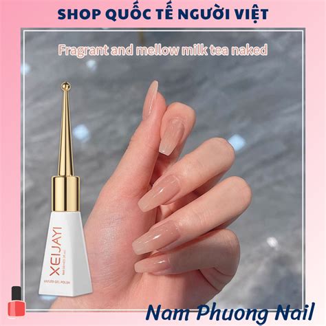 Xeijiayi sơn màu nude Trà sữa chai ml Shopee Việt Nam