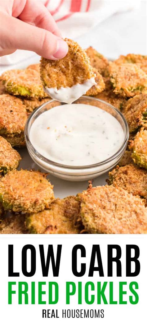 Easy Low Carb Fried Pickles ⋆ Real Housemoms