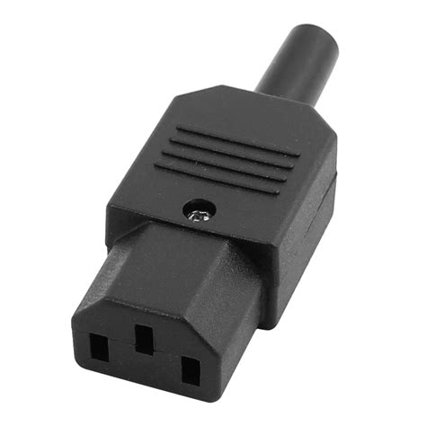 10A AC 250V IEC Type Plug C13 Female Rewireable Inline Power Socket Connector