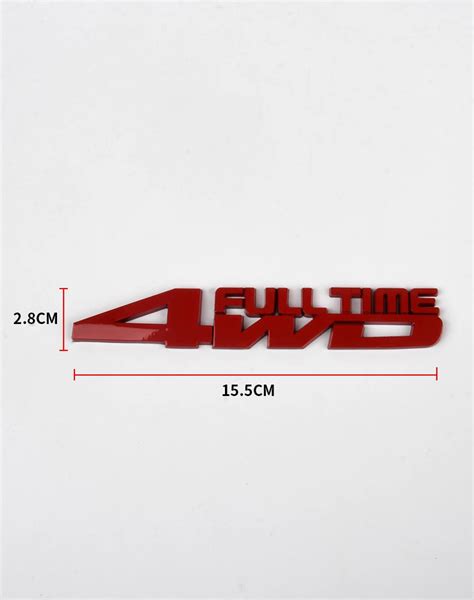 4WD Off Road Metal 3D Chrome Car Sticker Badge Decal Car Styling Full