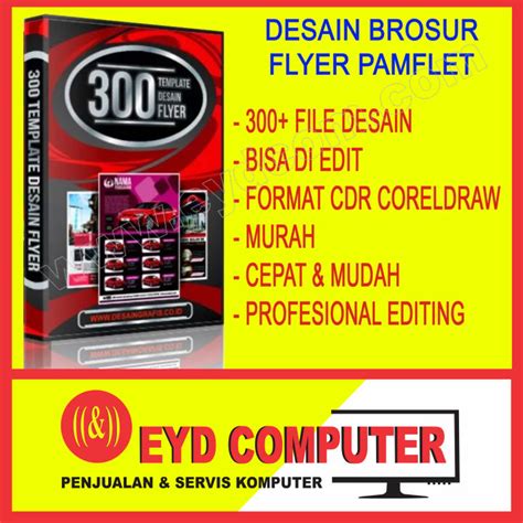 Desain Brosur Flyer Pamflet Templete Cdr Coreldraw Lazada Indonesia