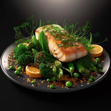 Premium Photo 3d Rendered Savory Delight White Fish Fillet Steak With