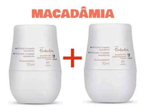 Kit C 2 Desod Roll on Natura Tododia Macadâmia 70ml Cada MercadoLivre