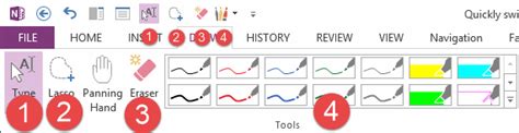 Quickly Switch Between Typing Mode And Drawing Mode In Onenote Office