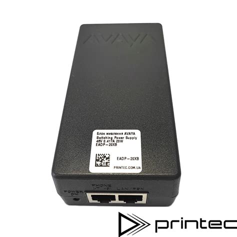 Блок питания AVAYA Switching Power Supply 48V 0.417A 20W EADP-20XB, 48В ...