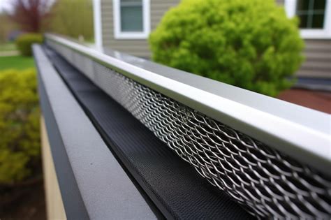 Premium Ai Image Stainless Steel Mesh Gutter Guard To Prevent Clogs