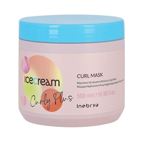 Saçlar üçün maska Inebrya Ice Cream Curly Plus Curl Mask 500 ml ...