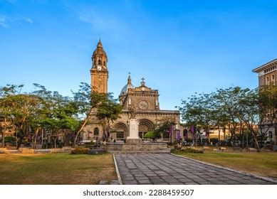 Manila Cathedral Intramuros Manila Philippines Stock Photo