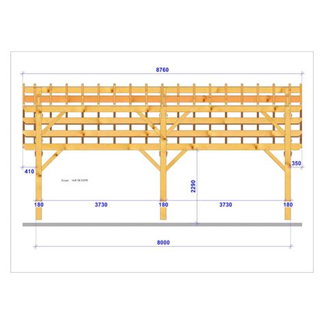 Charpente Asym Trique Tenon Et Mortaise En Bois Douglas M