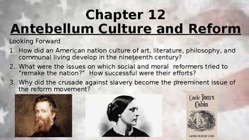 The Unfinished Nation Chapter 12 Antebellum Culture And Reform